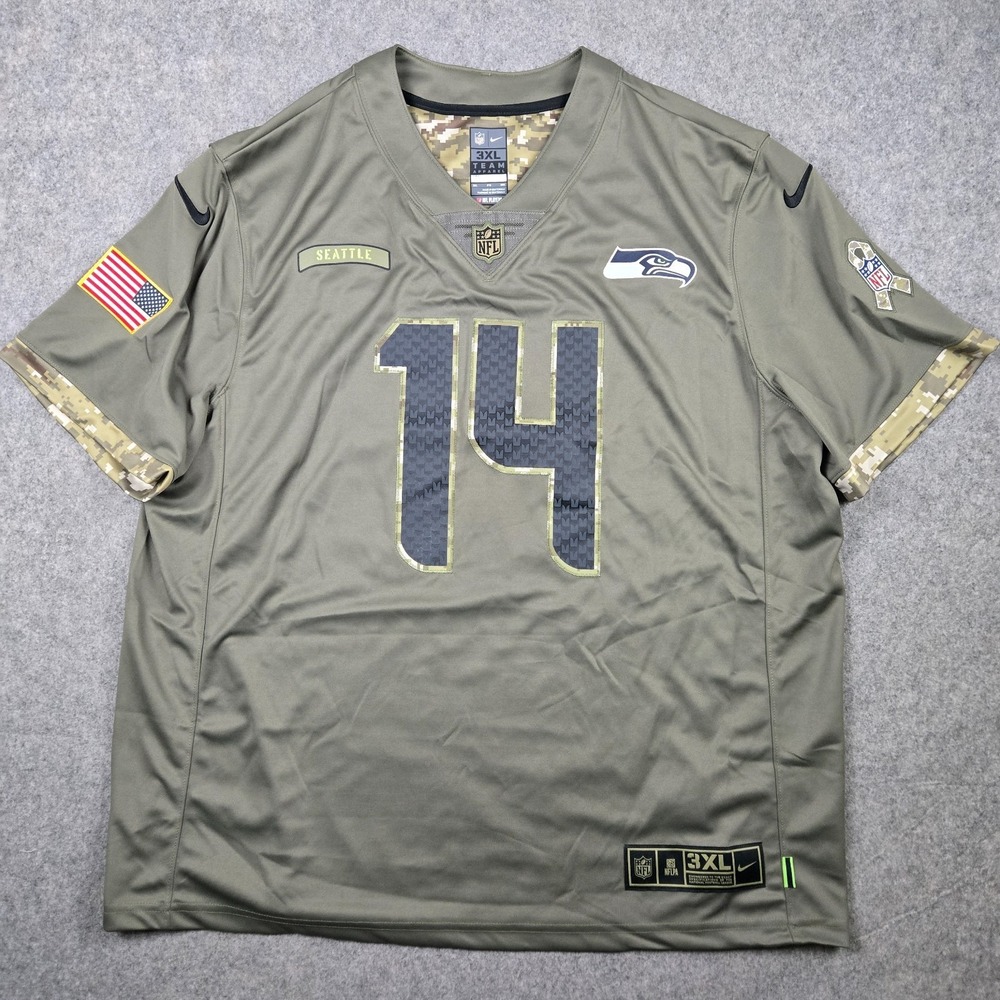 Seattle Seahawks DJ Metcalf Salute To Service Jersey Men's 3XL NFL Nike